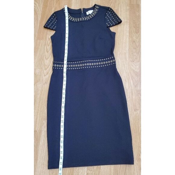 Michael Michael Kors Grommeted Cap-Sleeve Dress - Picture 8 of 14